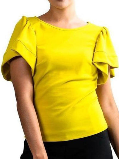 06235 Women's Short Sleeve Blouses - Lessismore Fashion